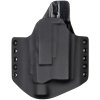OWB - Glock 19 Gen5 - Glock 19X/45 + Fenix GL23R - vnější kydexové pouzdro - poloviční sweatguard - černá/černá