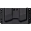 OWB - CZ Shadow 2 / Compact / CARRY - vnější kydexové pouzdro na 2 zásobníky - bez sweatguardu - černá/černá