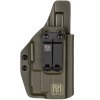 SHARKY - Glock 19 Gen3-5 - Glock 19X/45 + Glock GTL II - vnitřní kydexové pouzdro - plný sweatguard - olivová
