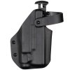 TAC - Glock 19 Gen3-5 - Glock 19X/45 + Fenix GL06 - AUTO pojistka - taktické kydexové pouzdro - černá 3 mm