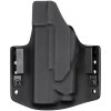OWB - Glock 17 Gen3-4 + Fenix GL06 - vnější kydexové pouzdro - poloviční sweatguard - černá/černá