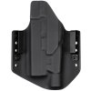 OWB - Glock 17 Gen5 + Fenix GL19R V2.0 - vnější kydexové pouzdro - poloviční sweatguard - černá/černá