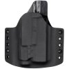 OWB - Glock 19 Gen5 - Glock 19X/45 + Fenix GL07 - vnější kydexové pouzdro - poloviční sweatguard - černá/černá