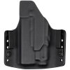 OWB - Glock 19 Gen5 - Glock 19X/45 + SureFire XC3 - vnější kydexové pouzdro - poloviční sweatguard - černá/černá