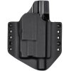OWB - Glock 19 Gen5 - Glock 19X/45 + Glock GTL II + ZÁVIT - vnější kydexové pouzdro - poloviční sweatguard - černá/černá