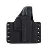 OWB - Glock 43/43X - vnější kydexové pouzdro - poloviční sweatguard - černá/černá