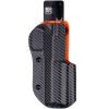 IPSC DL - CZ TS 3 Orange - RH závěs - sportovní kydexové pouzdro - carbon/oranžová