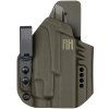 CROCY - Glock 19 Gen3-6 - Glock 19X/45 + Streamlight TLR-7 X - appendix vnitřní kydexové pouzdro - olivová