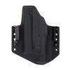 OWB - Glock 19/23/32 + Streamlight TLR-1 HL - vnější kydexové pouzdro - poloviční sweatguard - černá/černá