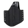 OWB - Glock 19/23/32 + Streamlight TLR-1 HL - vnější kydexové pouzdro - poloviční sweatguard - černá/černá