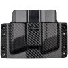 OWB - CZ P-10 C/F/S/SC - CZ P-07/09 - vnější kydexové pouzdro na 2 zásobníky - plný sweatguard - carbon/černá