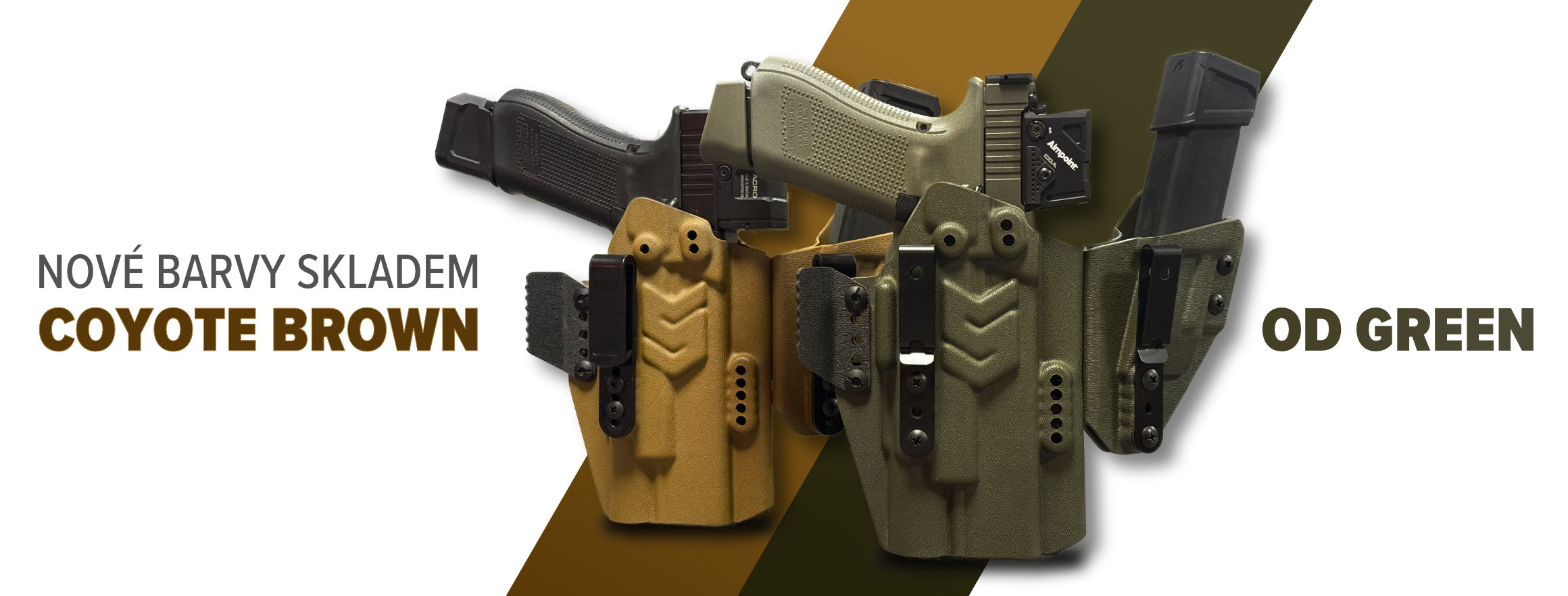 NOVÉ BARVY SKLADEM - OD GREEN & COYOTE BROWN