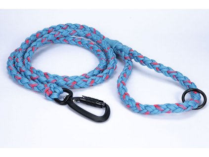 Paracordové vodítko Wilderness tyrkysová růžová