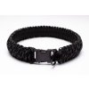 Obojek paracord zapínací trojitý černá + reflex