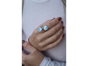 Prstýnek Double Blue