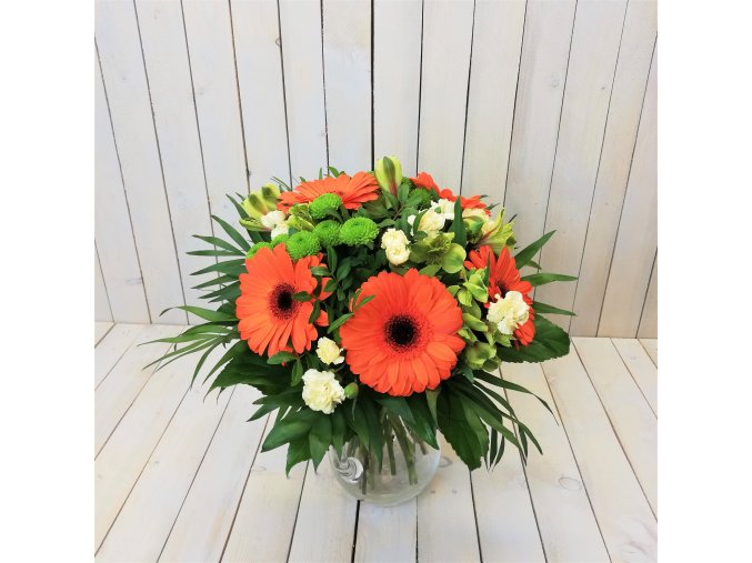gerbera oranžová 3