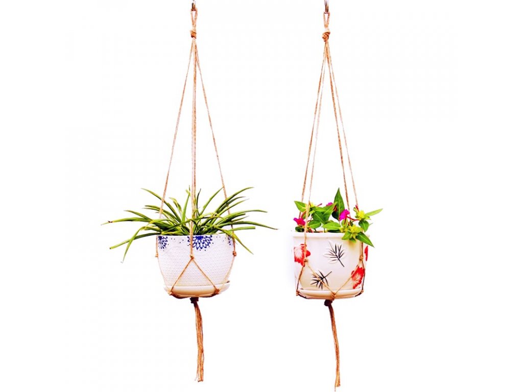 Hanging Rope Basket Handcrafted Braided Hanger Pot Hemp Rope Flower Pots For Garden Green Plant greening.jpg Q90.jpg