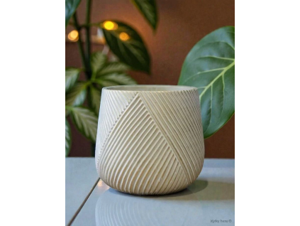 Betonový obal krémový (Průměr 17 cm)