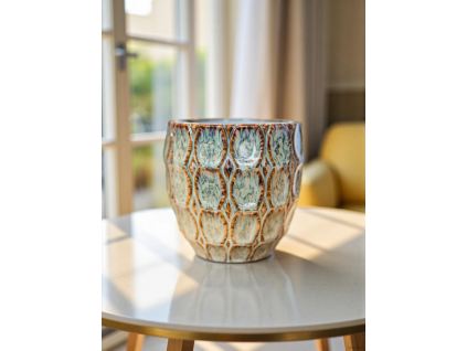 Obal Viva Egg brown pot (Průměr 8 cm)
