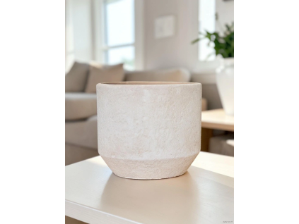 Lars pot bílý (Průměr 18 cm)