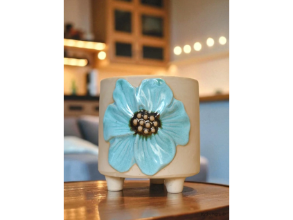Aisha exclusive pot modrý (Průměr 14 cm)