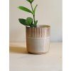 Retro keramický obal na květináč (Průměr 12,5 cm)