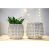 Bubble pot bílý (Průměr 12,5 cm)