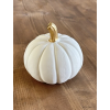 Bílá dýně z polyresinu (Průměr 10 cm)