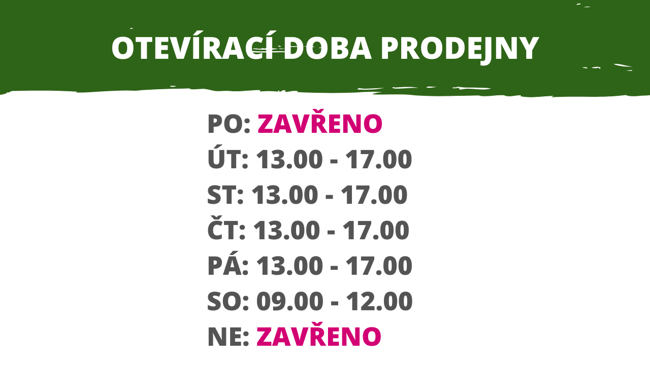 otevírací doba prodejny