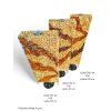Kytyčka hranatá QUATTRO 20 TOP, 20 x 6 cm s vyměnitelným stojanem