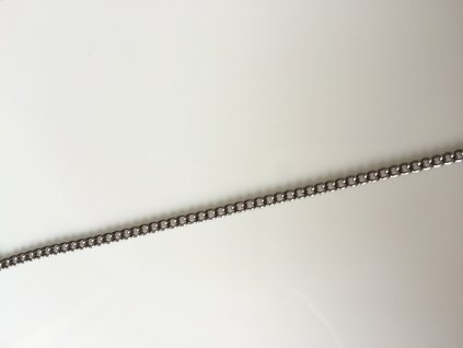 Řetízek z nerezové oceli délka 50 cm. šíře 2 mm