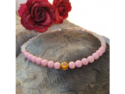 Rose Náhrdelník (perleť, růženín, jaspis)1