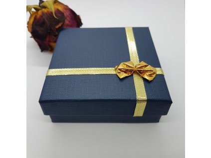 Luxusní dárková krabička modrá1