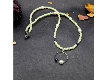 Linda 2 Náhrdelník (rokajl, perly)1