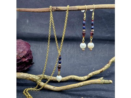 Tamara Souprava (perly, granát, ocel)1