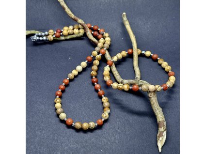 Peter Pánská souprava (jaspis, nerez)1