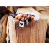 Santal Náramky pro pár (rudraksha, růženín,láva)4