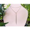Agnes Náhrdelník (ocel,růženín)3