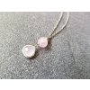 Něha 3 Náhrdelník (chir.ocel, růženín)2