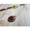 V kruhu Náhrdelník (nerez, kokos)1