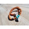 Pouto Náramky pro pár (rudraksha, chirur. ocel)2