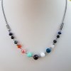 Janet 4 Náhrdelník (mix minerálů, nerezová ocel)3
