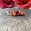 Sima Náušnice (korál, granát)6