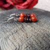 Sima Náušnice (korál, granát)1