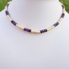 Azza Unisex náhrdelník (dřevo, kokos, ametyst)5