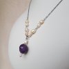 Charry Náhrdelník (perly, ametyst, nerez. ocel)3