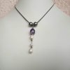 Kery 2 Náhrdelník (ametyst, perly, nerez)5