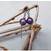 Lilac Náušnice (vinutá perla, ocel)1