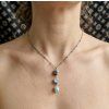 Larisa 2 Náhrdelník (larimar, nerez)1