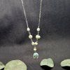 Larsa 3 Náhrdelník (perly, larimar, ocel)5